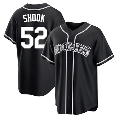 Black TJ Shook Youth Colorado Rockies Fashion Out Jersey - Replica