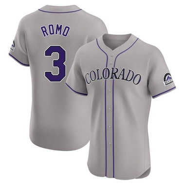 Gray Drew Romo Men's Colorado Rockies Road Jersey - Elite Big Tall