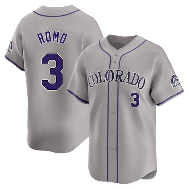 Gray Drew Romo Men's Colorado Rockies Road Jersey - Limited Big Tall