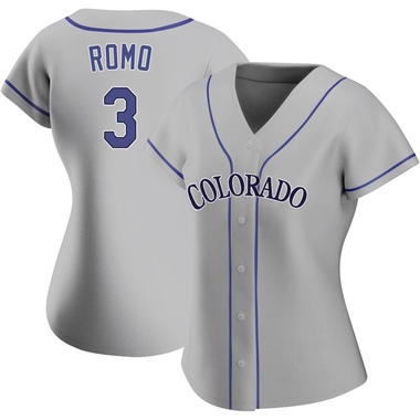 Gray Drew Romo Women's Colorado Rockies Road Jersey - Authentic Plus Size