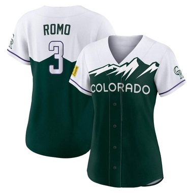 Green Drew Romo Women's Colorado Rockies 2022 City Connect Jersey - Replica Plus Size