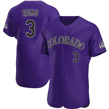 Purple Drew Romo Men's Colorado Rockies Alternate Jersey - Authentic Big Tall