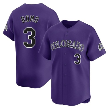 Purple Drew Romo Men's Colorado Rockies Alternate Jersey - Limited Big Tall