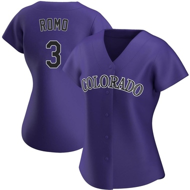 Purple Drew Romo Women's Colorado Rockies Alternate Jersey - Authentic Plus Size