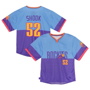 Purple/Light TJ Shook Toddler Colorado Rockies Blue 2025 City Connect Jersey - Limited
